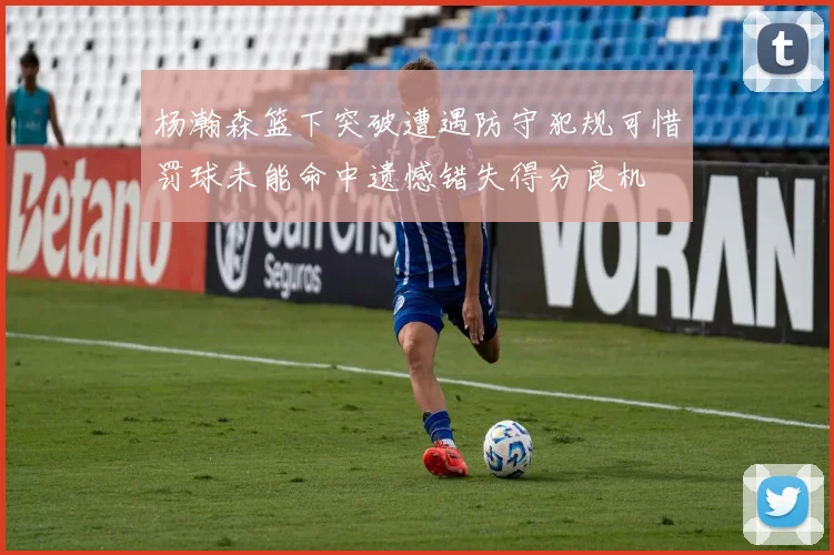 杨瀚森篮下突破遭遇防守犯规可惜罚球未能命中遗憾错失得分良机